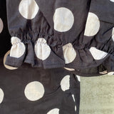 Good Girlfriend Shirt with Ruffle Trim - True Dot BlackAnd For GoodShirts & Tops