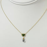 Green Jade and Aquamarine NecklaceMichelle PresslerNECKLACES