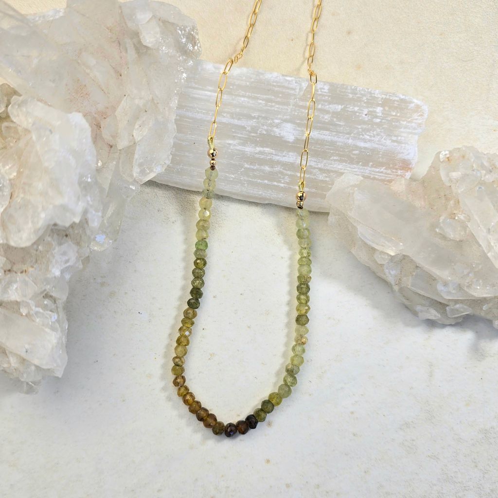 Half Green Garnet Stones 1585James & JezebelleNECKLACES