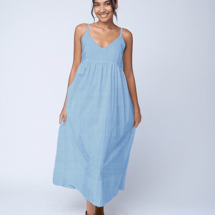 Hampton Dress - Light Wash ChambrayAnd For GoodDresses