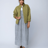 Hamptons Dress - Menswear Stripe BlackAnd For GoodDresses