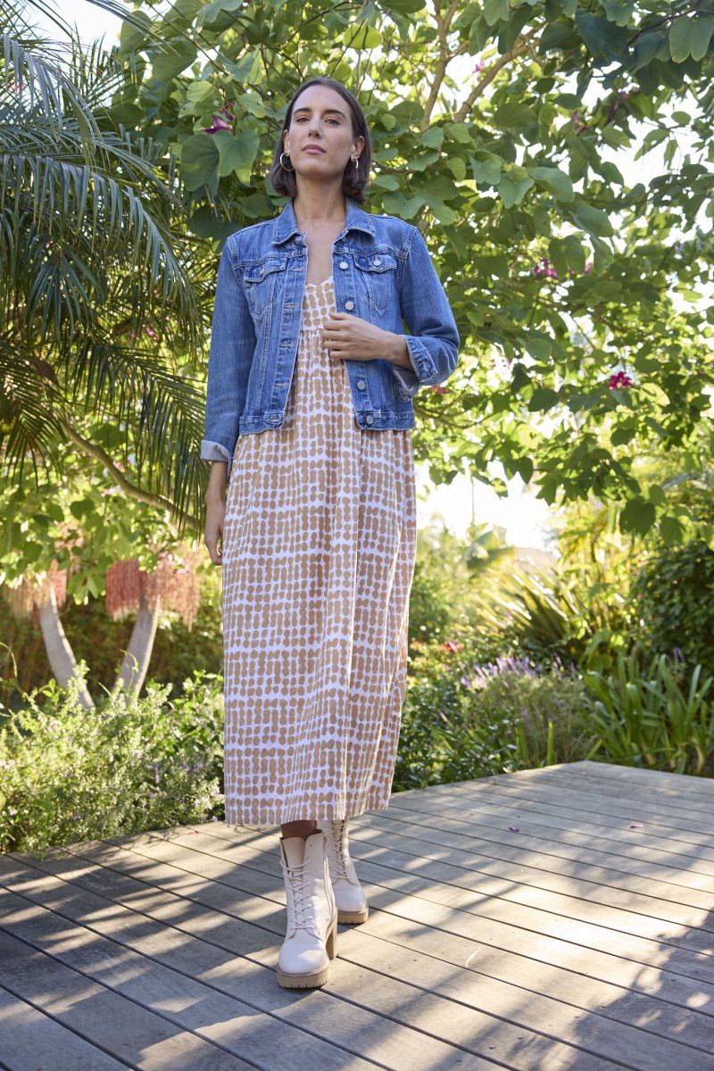 Hamptons Dress - Messy Dot Baked ClayAnd For GoodDresses