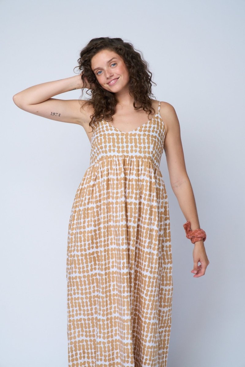 Hamptons Dress - Messy Dot Baked ClayAnd For GoodDresses