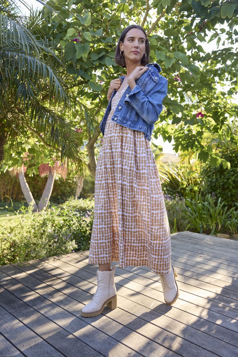 Hamptons Dress - Messy Dot Baked ClayAnd For GoodDresses