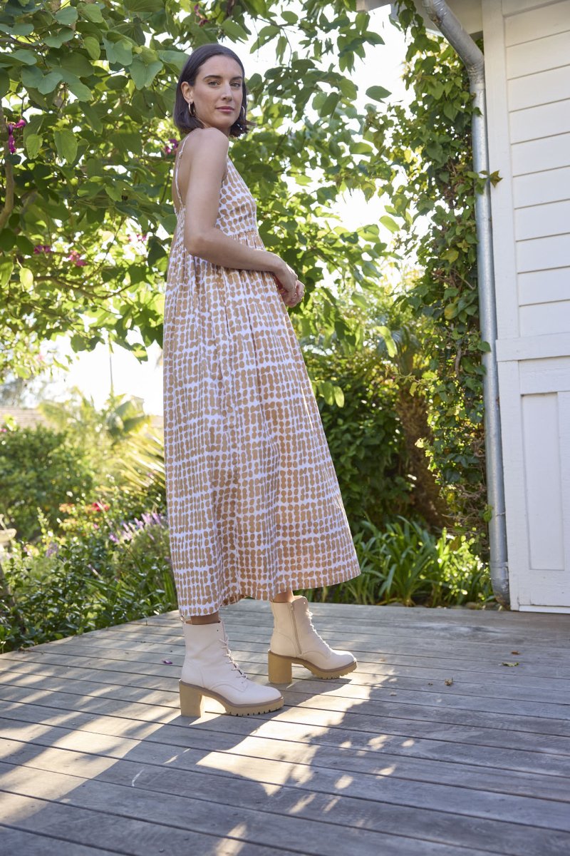 Hamptons Dress - Messy Dot Baked ClayAnd For GoodDresses
