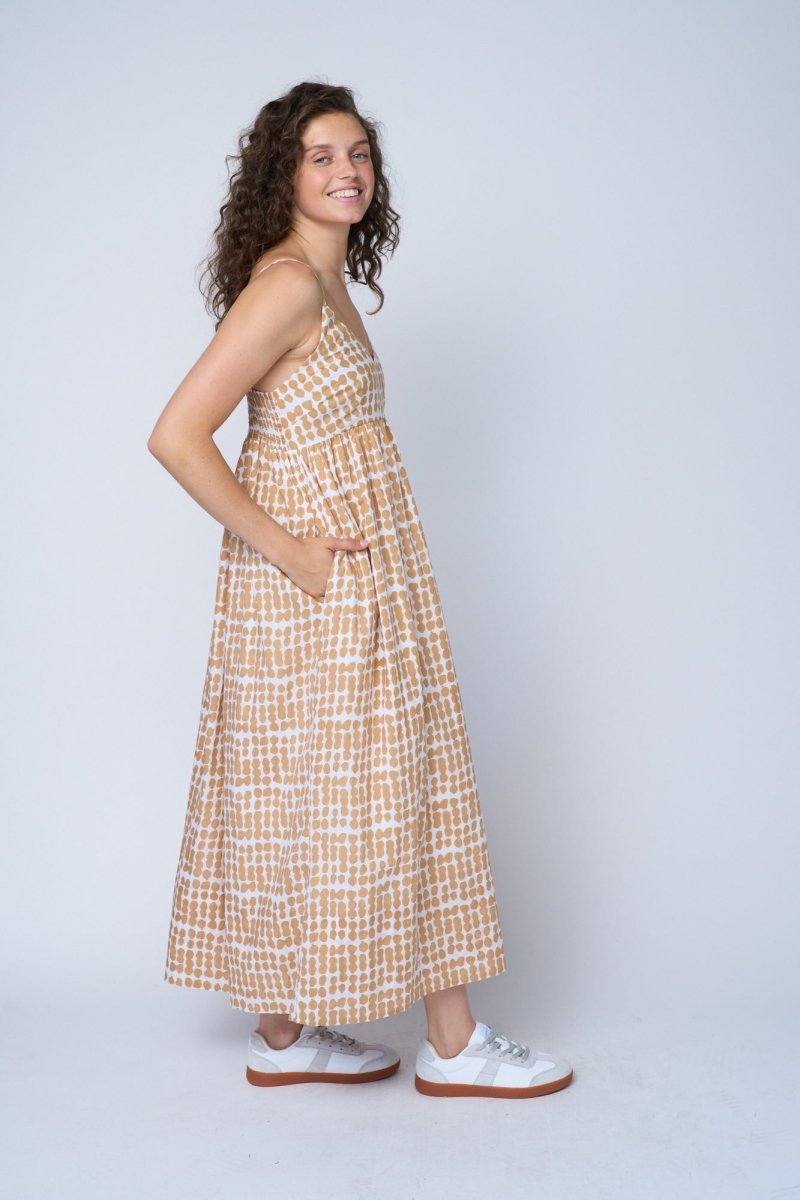 Hamptons Dress - Messy Dot Baked ClayAnd For GoodDresses