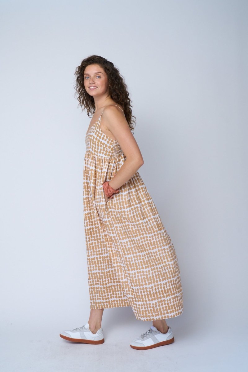 Hamptons Dress - Messy Dot Baked ClayAnd For GoodDresses
