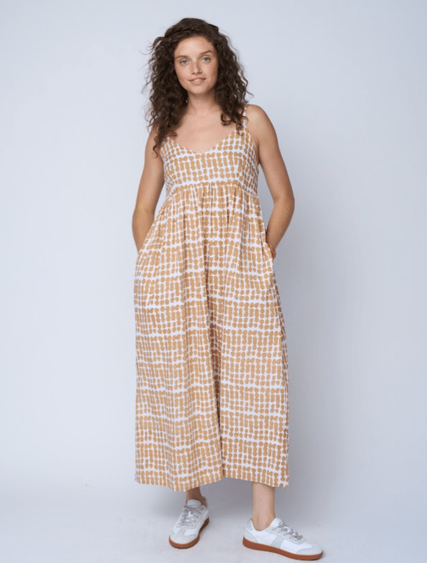 Hamptons Dress - Messy Dot Baked ClayAnd For GoodDresses