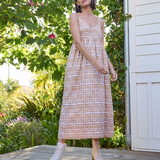 Hamptons Dress - Messy Dot Baked ClayAnd For GoodDresses
