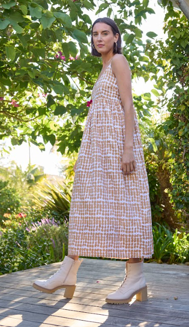 Hamptons Dress - Messy Dot Baked ClayAnd For GoodDresses