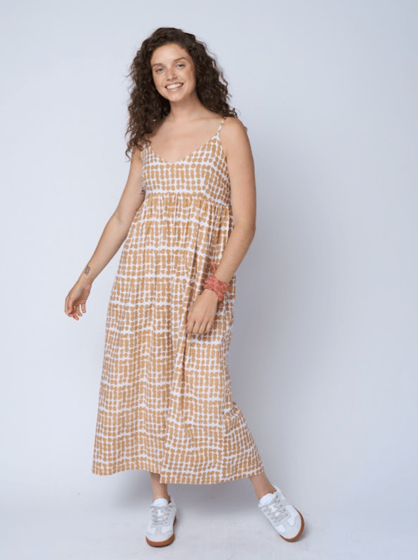Hamptons Dress - Messy Dot Baked ClayAnd For GoodDresses