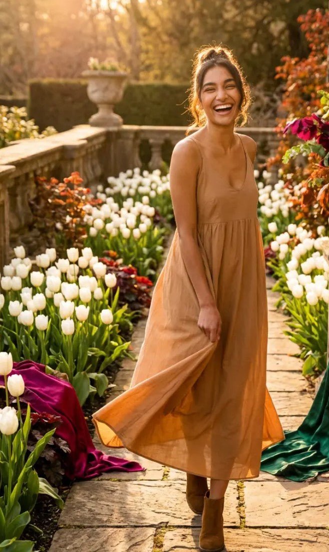 Hamptons Linen Dress - MochaAnd For GoodDresses