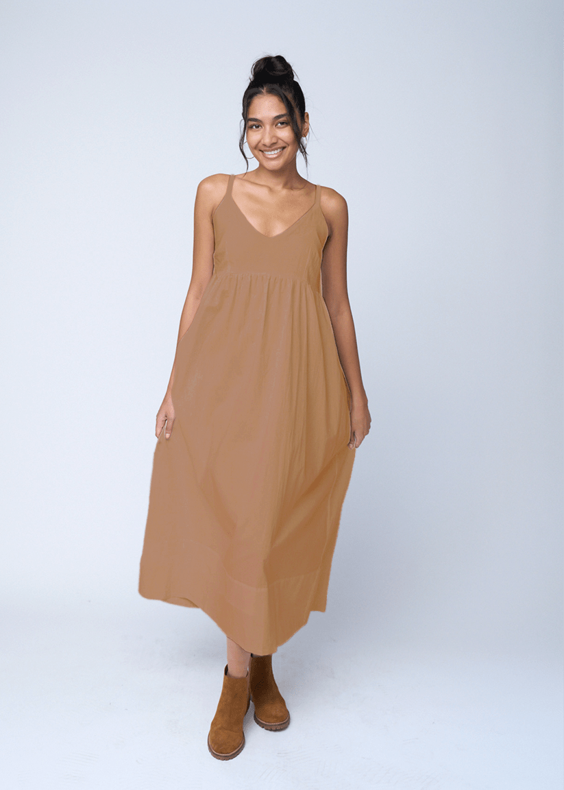 Hamptons Linen Dress - MochaAnd For GoodDresses