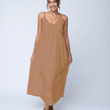 Hamptons Linen Dress - MochaAnd For GoodDresses