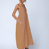 Hamptons Linen Dress - MochaAnd For GoodDresses