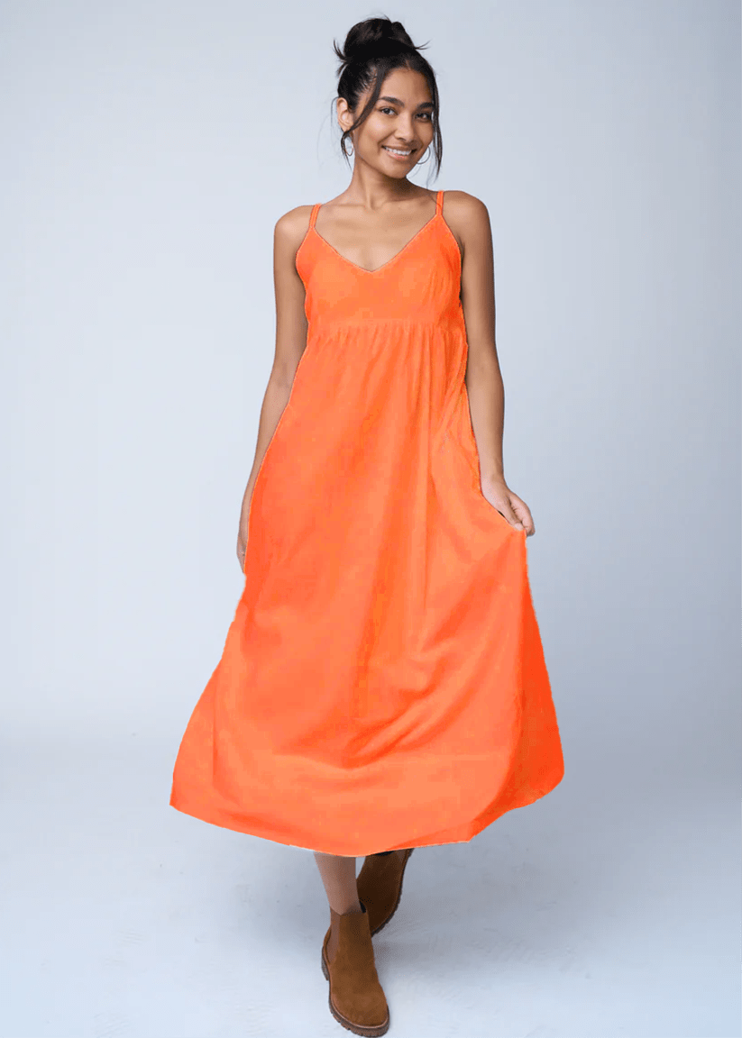 Hamptons Linen Dress - PapayaAnd For GoodDresses