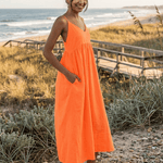 Hamptons Linen Dress - PapayaAnd For GoodDresses