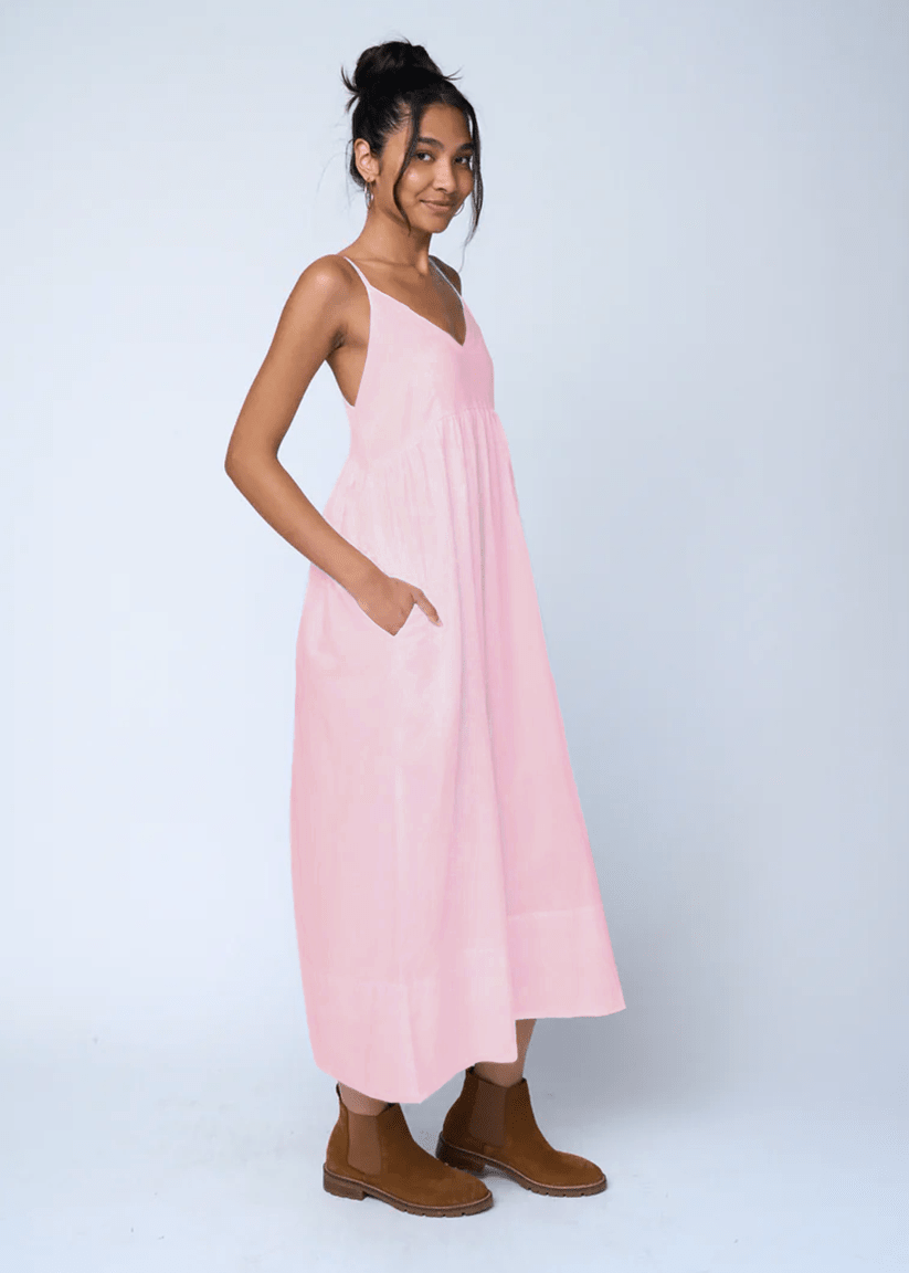 Hamptons Linen Dress - Tickled PinkAnd For GoodDresses