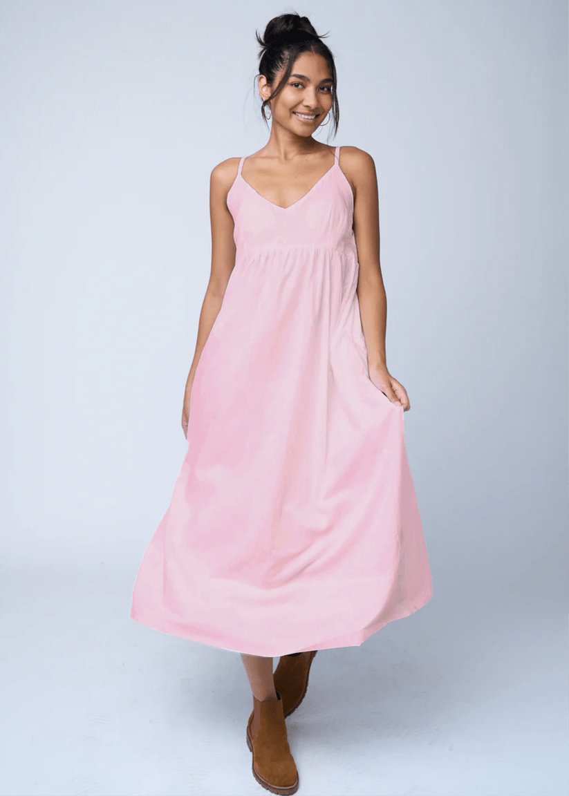 Hamptons Linen Dress - Tickled PinkAnd For GoodDresses