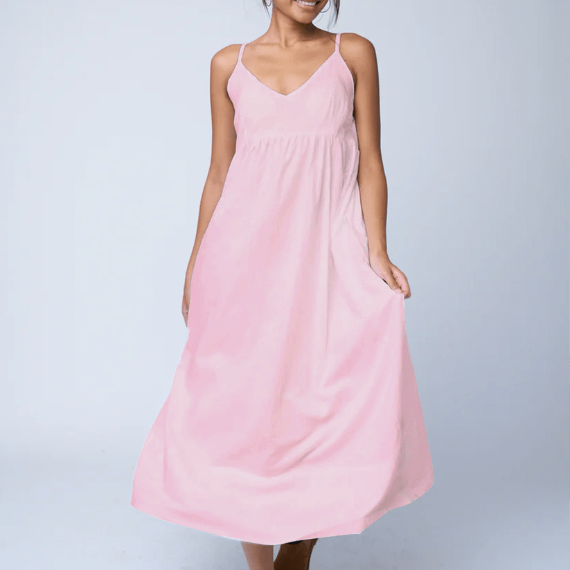 Hamptons Linen Dress - Tickled PinkAnd For GoodDresses