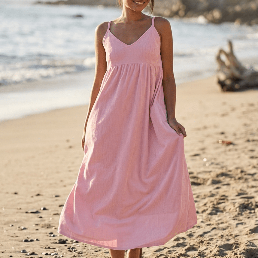 Hamptons Linen Dress - Tickled PinkAnd For GoodDresses