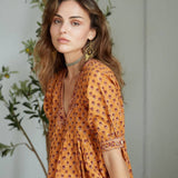 Hand - Block Printed Cotton Dress – Jaipur Artisan Print - CayenneThe Fox and The MermaidDRESS