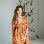 Hand - Block Printed Cotton Dress – Jaipur Artisan Print - CayenneThe Fox and The MermaidDRESS