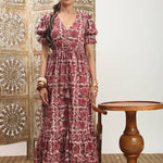Hand - Block Printed Cotton Maxi Dress – Jaipur Dabu PrintThe Fox and The MermaidDRESS