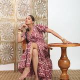 Hand - Block Printed Cotton Maxi Dress – Jaipur Dabu PrintThe Fox and The MermaidDRESS