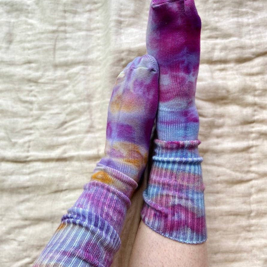 Hand Dyed Bamboo SocksMira Blackmansocks