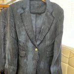 Hand Dyed Linen Distressed Blazer - Double Dyed Blue Denim/NavyImp of the Perversejacket