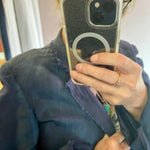 Hand Dyed Linen Distressed Blazer - Double Dyed Blue Denim/NavyImp of the Perversejacket