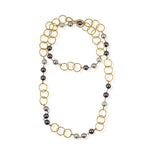 Handmade Long Chain with Majorca PearlsChakarr JewelryNECKLACES