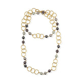 Handmade Long Chain with Majorca PearlsChakarr JewelryNECKLACES