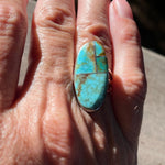Harold Smith Sterling Silver Turquoise Inlay Ring – Size 7ZiabirdACCESS