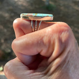 Harold Smith Sterling Silver Turquoise Inlay Ring – Size 9ZiabirdACCESS