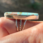 Harold Smith Sterling Silver Turquoise Inlay Ring – Size 9ZiabirdACCESS