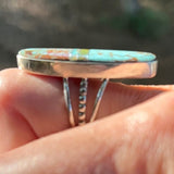 Harold Smith Sterling Silver Turquoise Inlay Ring – Size 9ZiabirdACCESS