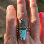 Harold Smith Sterling Silver Turquoise Inlay Ring – Size 9ZiabirdACCESS