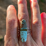 Harold Smith Sterling Silver Turquoise Inlay Ring – Size 9ZiabirdACCESS