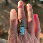 Harold Smith Sterling Silver Turquoise Inlay Ring – Size 9ZiabirdACCESS