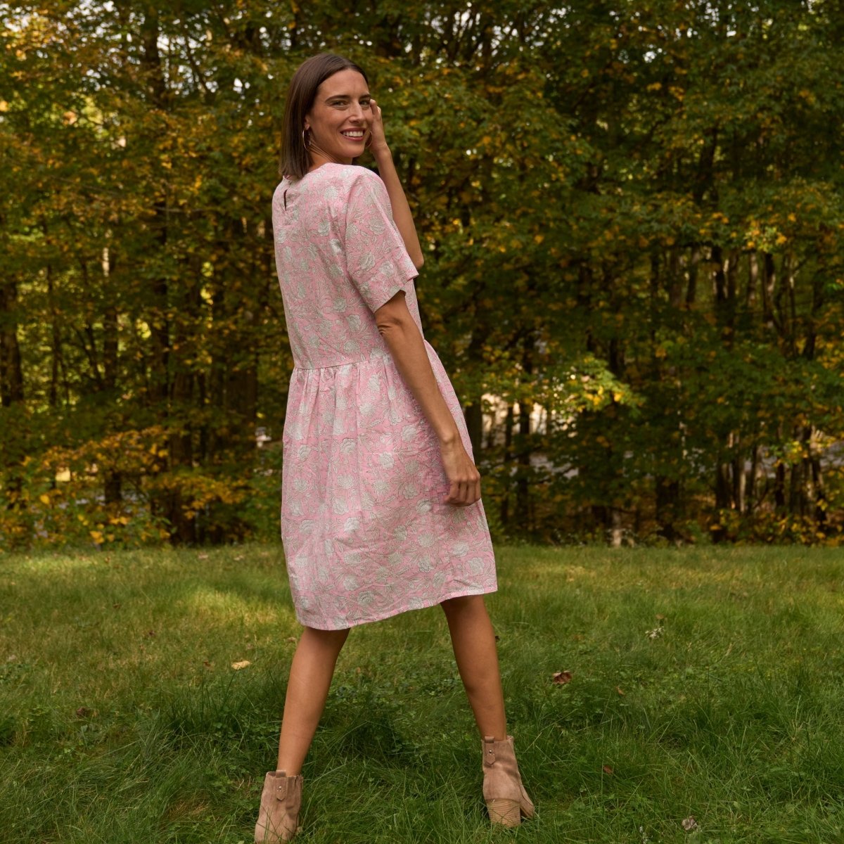 Hudson Dress - Floral Escape Tickled PinkAnd For GoodDresses