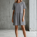Hudson Dress - Menswear Stripe BlackAnd For GoodDresses