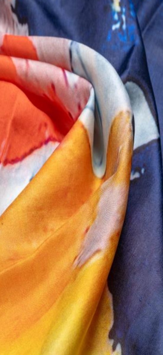 Hurricane – Mulberry Silk Shawl - 28”x78”ZiabirdACCESS