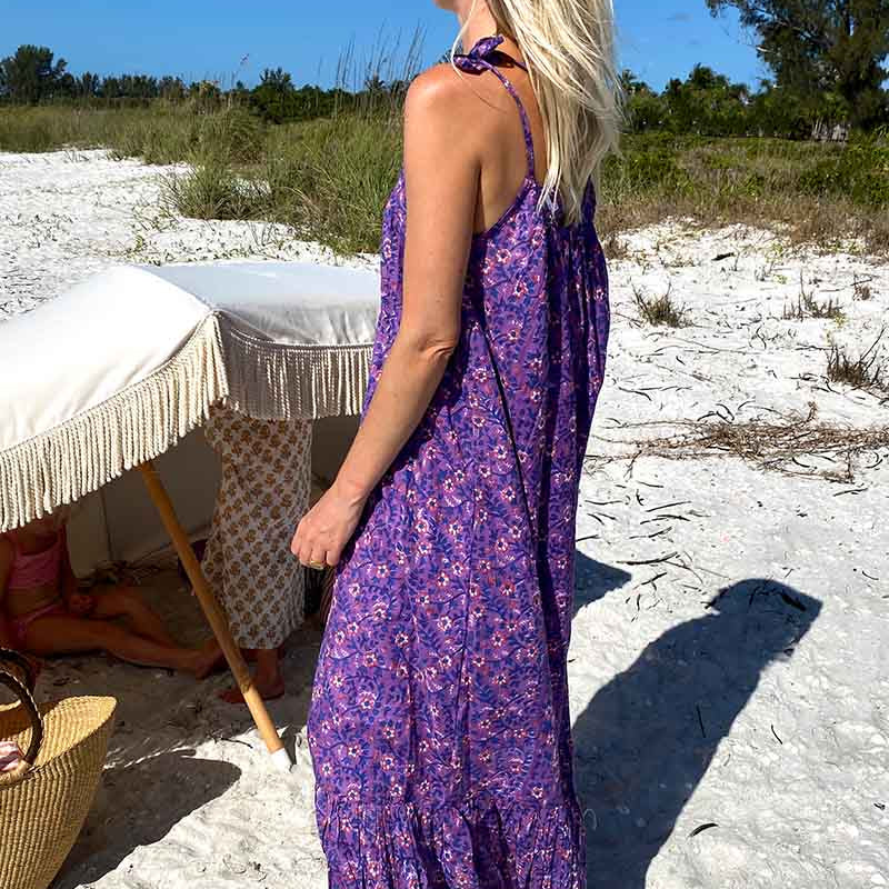 India Sundress - Violet Wildflower OrganicEmerson FryDRESS