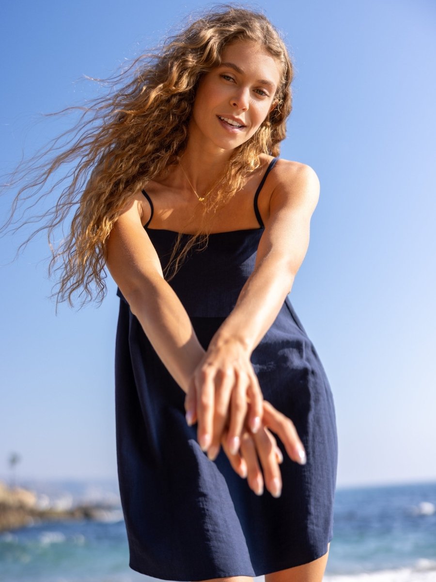 Indy Mini Dress - NavyThe HandloomDress