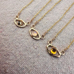 Iris Necklace ~ 14k Gold Fill: 18” / Rose Cut PyriteNotions of LovelyNECKLACES