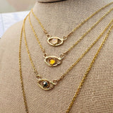 Iris Necklace ~ 14k Gold Fill: 18” / Rose Cut PyriteNotions of LovelyNECKLACES