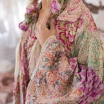 Jacket 1161 - Ysa Double Breasted Coat - Himalayan SeaMagnolia PearlOUTERWEAR