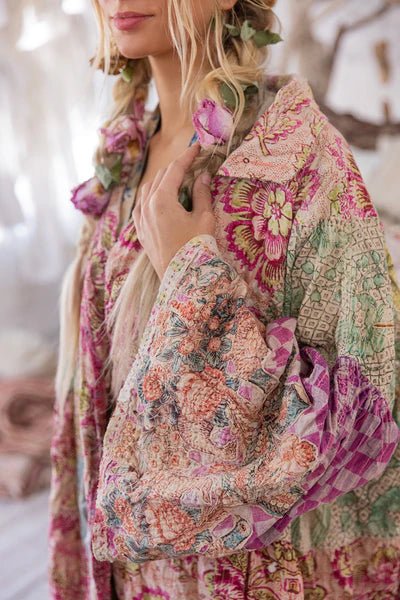 Jacket 1161 - Ysa Double Breasted Coat - Himalayan SeaMagnolia PearlOUTERWEAR